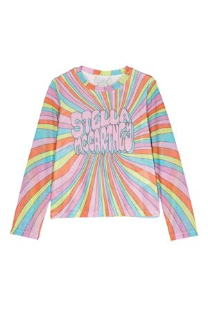 multicolor polyester tshirt STELLA McCARTNEY KIDS | TV8B10Z2334999MC